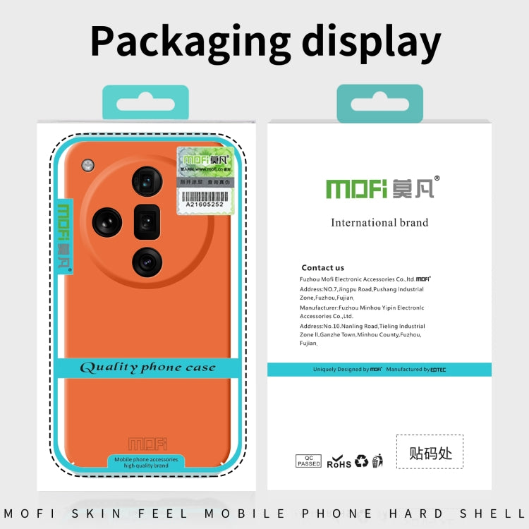 For OPPO Find X7 MOFI Qin Series Skin Feel All-inclusive PC Phone Case(Orange) - Find X7 Cases by MOFI | Online Shopping UK | buy2fix