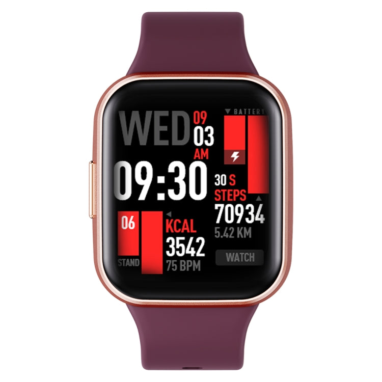 Q23 IP67 Waterproof Smart Bracelet Sport Fitness Tracker(Wine Red) - Smart Watches by buy2fix | Online Shopping UK | buy2fix