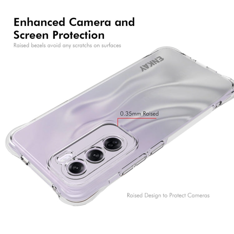 For OPPO Reno12 Global ENKAY Clear TPU Shockproof Anti-slip Phone Case - OPPO Cases by ENKAY | Online Shopping UK | buy2fix