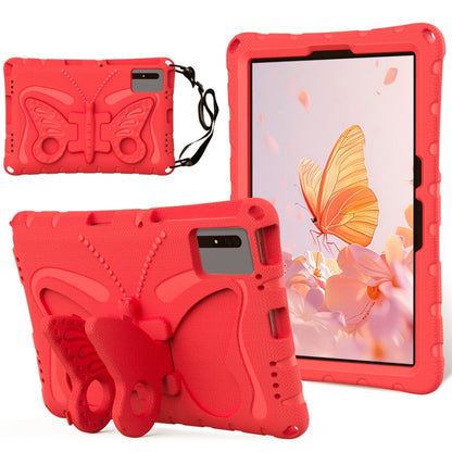 For Samsung Galaxy Tab S9 11 X710 Butterfly Bracket EVA Shockproof Tablet Case(Red) - Other Galaxy Tab PC by buy2fix | Online Shopping UK | buy2fix