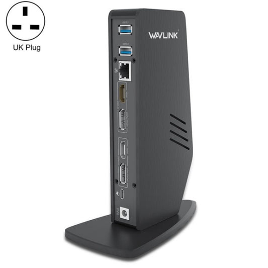 WAVLINK WL-UG69DK5 Laptop Dual 5K / 4K 60Hz Monitor Adapter USB 3.0 Docking Station, Plug:UK Plug - Cable & Adapters by WAVLINK | Online Shopping UK | buy2fix
