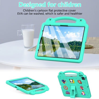 For iPad Pro 13 2024 Handle Kickstand Children EVA Shockproof Tablet Case(Mint Green) - iPad Pro 13 2024 Cases by buy2fix | Online Shopping UK | buy2fix