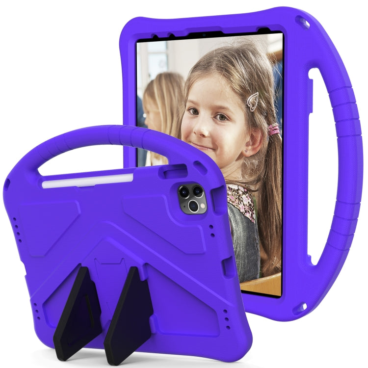 For iPad Air 11 2024 EVA Shockproof Tablet Case with Holder(Purple) - iPad Air 11 2024 Cases by buy2fix | Online Shopping UK | buy2fix