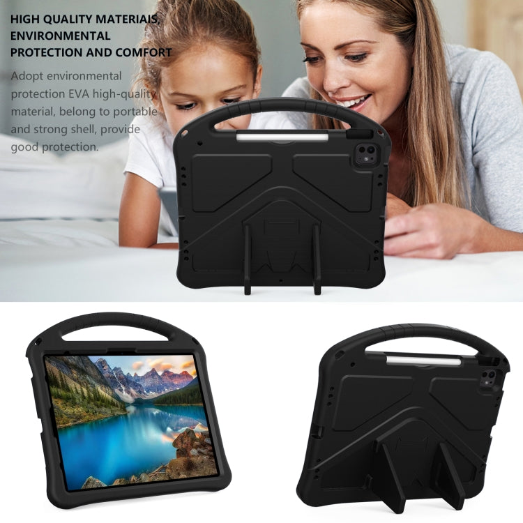 For iPad Air 13 2025 / 2024 EVA Shockproof Tablet Case with Holder(Black) - iPad Air 13 2025 / 2024 Cases by buy2fix | Online Shopping UK | buy2fix