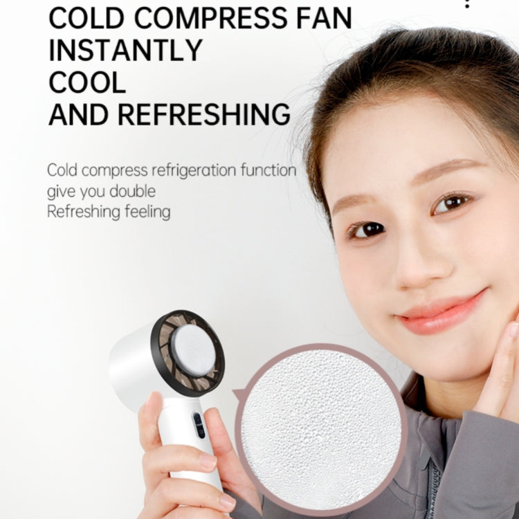 WX-625 Cold Compress Function Portable Mini Summer Fan Handheld Cooling Fan(Light Purple) - Electric Fans by buy2fix | Online Shopping UK | buy2fix