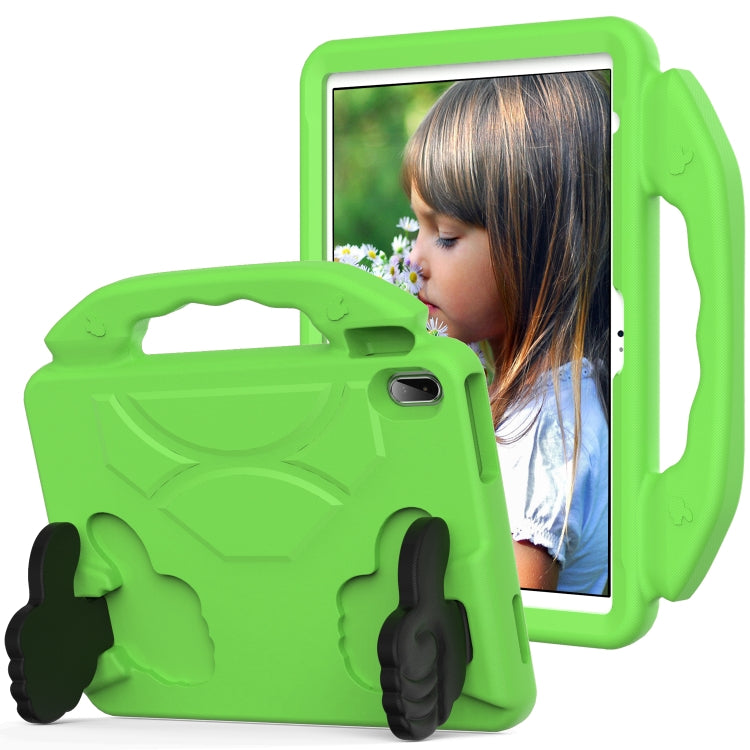 For iPad Air 11 2024 Children EVA Shockproof Tablet Case with Thumb Bracket(Green) - iPad Air 11 2024 Cases by buy2fix | Online Shopping UK | buy2fix