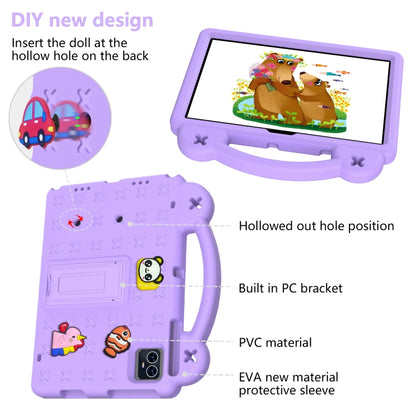 For Blackview Tab 80 10.1 2023 Handle Kickstand Children EVA Shockproof Tablet Case(Light Purple) - Others by buy2fix | Online Shopping UK | buy2fix