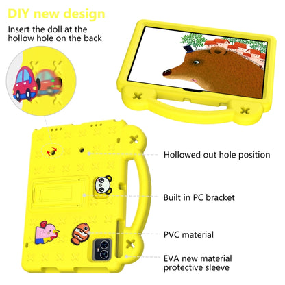 For Walmart ONN 10.1 Gen4 2024 Handle Kickstand Children EVA Shockproof Tablet Case(Yellow) - Others by buy2fix | Online Shopping UK | buy2fix