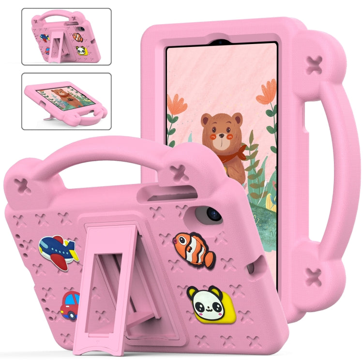 For Walmart Onn 7.0 Gen4 2024 Handle Kickstand Children EVA Shockproof Tablet Case(Pink) - Others by buy2fix | Online Shopping UK | buy2fix