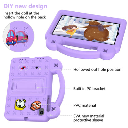 For Walmart Onn 7.0 Gen4 2024 Handle Kickstand Children EVA Shockproof Tablet Case(Light Purple) - Others by buy2fix | Online Shopping UK | buy2fix