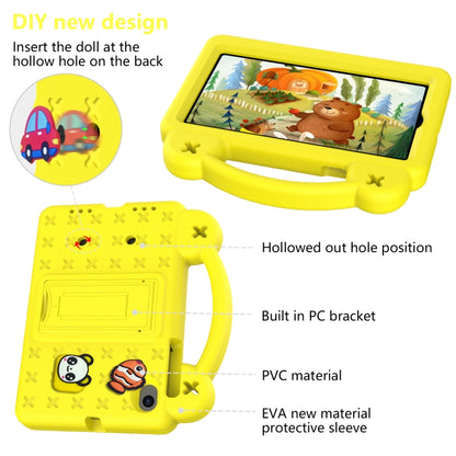 For Walmart Onn 7.0 Gen4 2024 Handle Kickstand Children EVA Shockproof Tablet Case(Yellow) - Others by buy2fix | Online Shopping UK | buy2fix