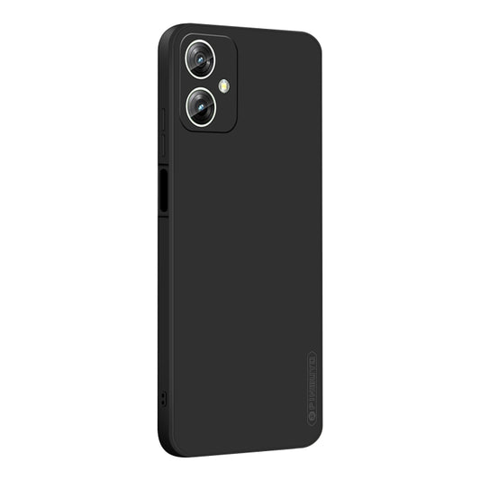 For Motorola Moto G54 5G PINWUYO Sense Series Liquid Silicone TPU Phone Case(Black) - Motorola Cases by PINWUYO | Online Shopping UK | buy2fix