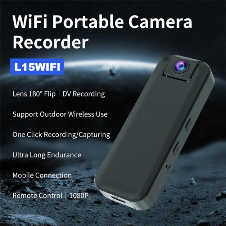 L15WIFI HD Infrared Night Vision Outdoor Sports Video Recording Camera DV Rotatable Lens - Wireless Camera by buy2fix | Online Shopping UK | buy2fix