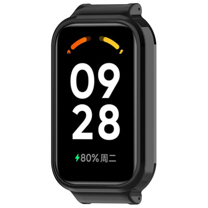 For Xiaomi Smart Band 8 Active Half Pack PC Watch Protective Case(Black) - Watch Cases by buy2fix | Online Shopping UK | buy2fix