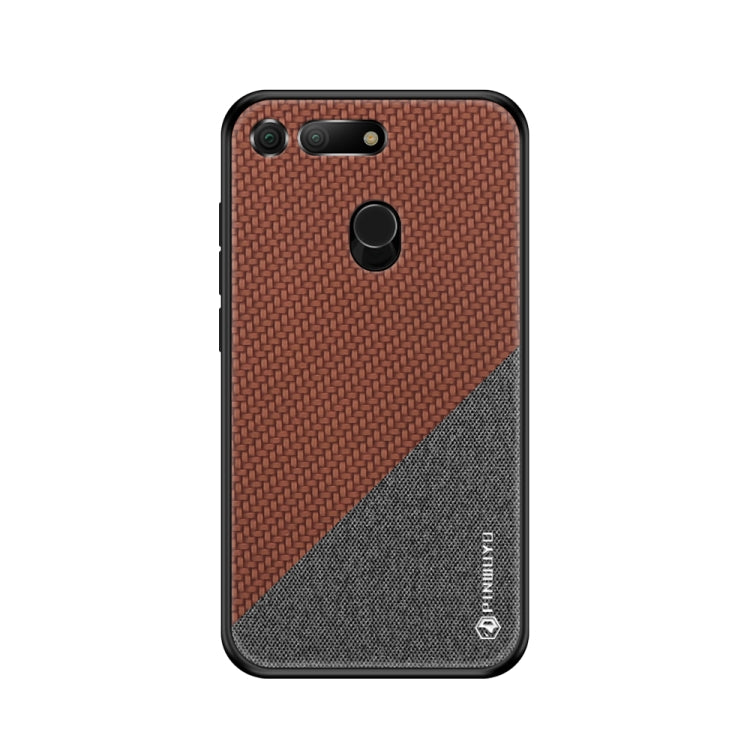 PINWUYO Honors Series Shockproof PC + TPU Protective Case for Huawei Honor V20 / View 20(Brown) - Honor Cases by PINWUYO | Online Shopping UK | buy2fix