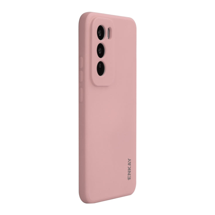 For OPPO Reno12 Pro ENKAY Liquid Silicone Soft Shockproof Phone Case(Pink) - Reno12 Pro Cases by ENKAY | Online Shopping UK | buy2fix