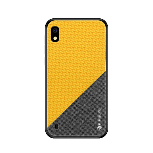 PINWUYO Honors Series Shockproof PC + TPU Protective Case for Galaxy A10(Yellow) - Galaxy Phone Cases by PINWUYO | Online Shopping UK | buy2fix