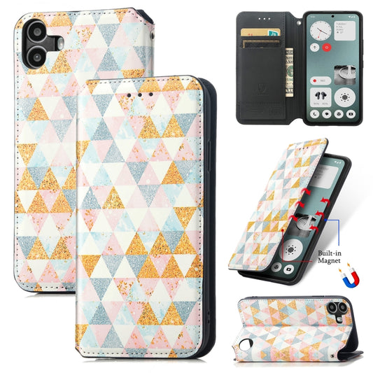 For Nothing CMF Phone 1 CaseNeo Colorful Magnetic Leather Phone Case(Rhombus) - More Brand by buy2fix | Online Shopping UK | buy2fix