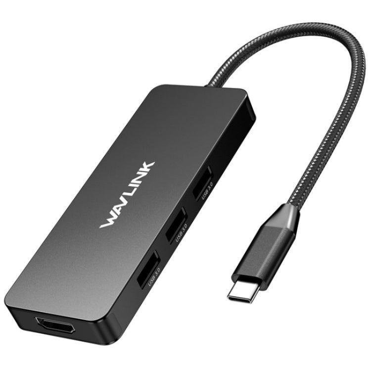 WAVLINK UHP3416 7-in-1 PD100W Charging SD / TF Card Reader 4K HD Type-C Docking Station(Black) - USB HUB by WAVLINK | Online Shopping UK | buy2fix