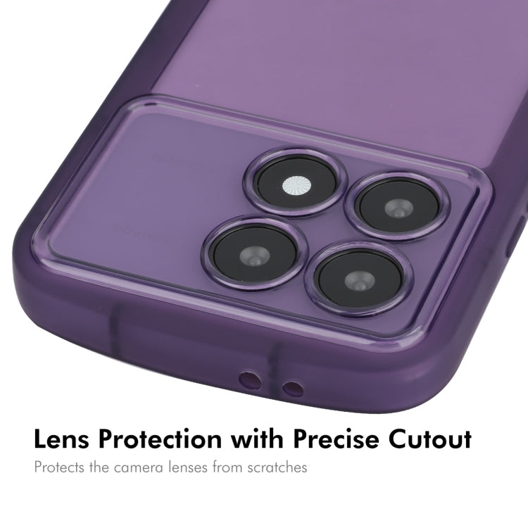 For Redmi K70 / K70 Pro ENKAY Hat-Prince Translucent Matte TPU Shockproof Phone Case(Purple) - K70 Pro Cases by ENKAY | Online Shopping UK | buy2fix