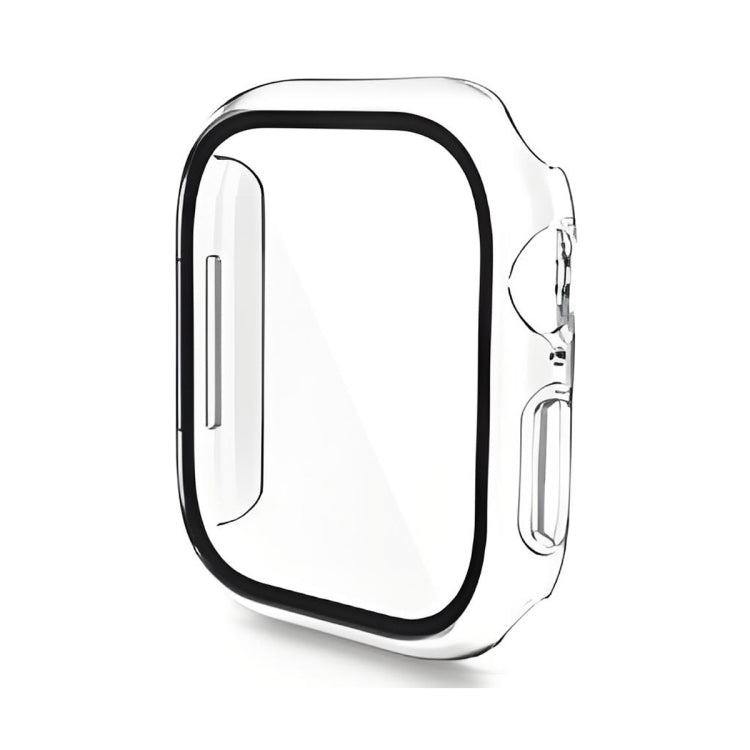 For Apple Watch Series 10 42mm ENKAY Hat-Prince PC Tempered Glass Film Integrated Watch Case(Transparent) - Watch Cases by ENKAY | Online Shopping UK | buy2fix