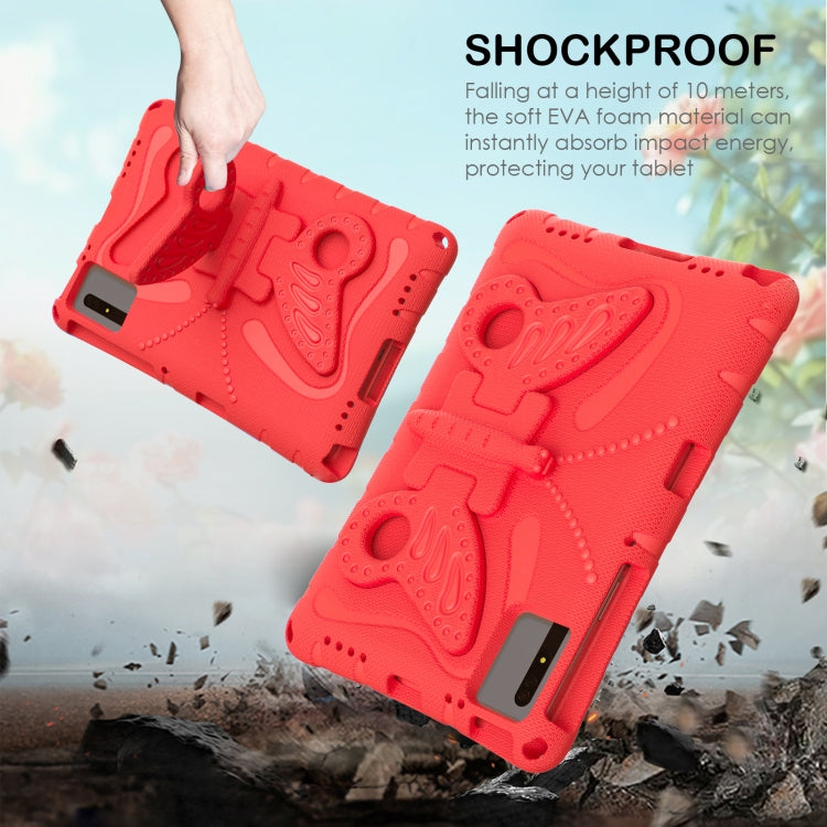 For Lenovo Tab M11 / Xiaoxin Pad 11 2024 Butterfly Bracket EVA Shockproof Tablet Case(Red) - Lenovo by buy2fix | Online Shopping UK | buy2fix