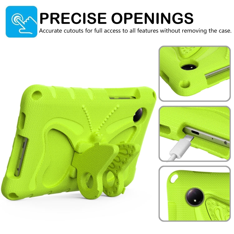 For Xiaomi Redmi Pad SE 8.7 2024 Butterfly Bracket EVA Shockproof Tablet Case(Grass Green) - More Tablet Cases by buy2fix | Online Shopping UK | buy2fix