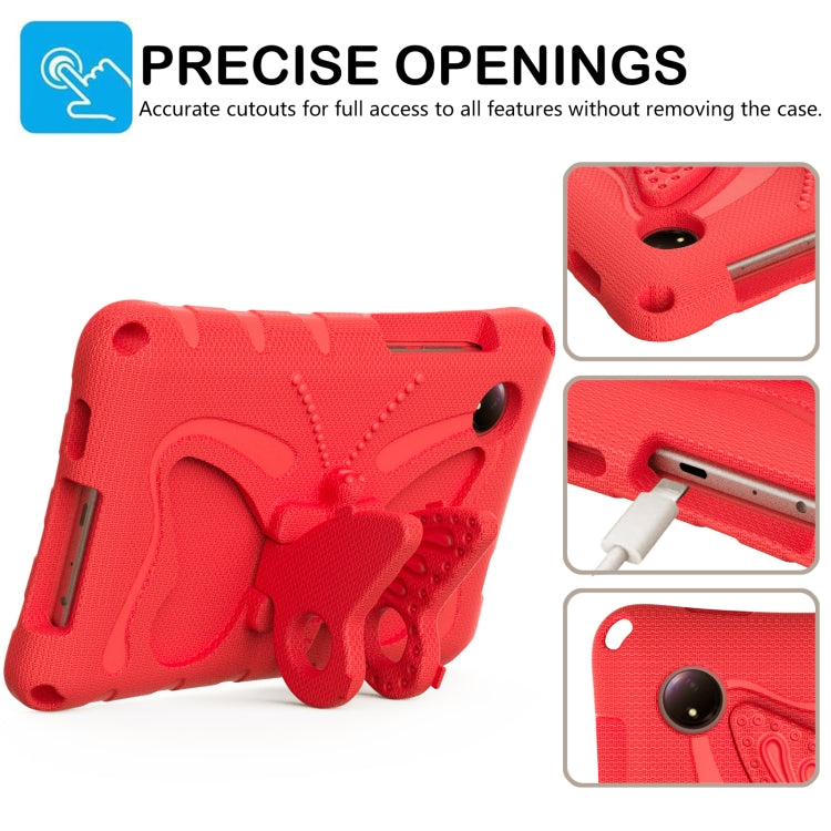 For Xiaomi Redmi Pad SE 8.7 2024 Butterfly Bracket EVA Shockproof Tablet Case(Red) - More Tablet Cases by buy2fix | Online Shopping UK | buy2fix