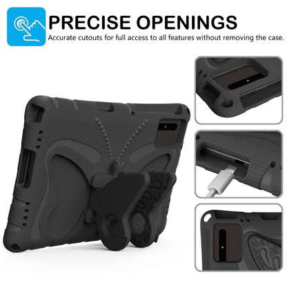 For Huawei MatePad SE 11 2024 Butterfly Bracket EVA Shockproof Tablet Case(Black) - Huawei by buy2fix | Online Shopping UK | buy2fix