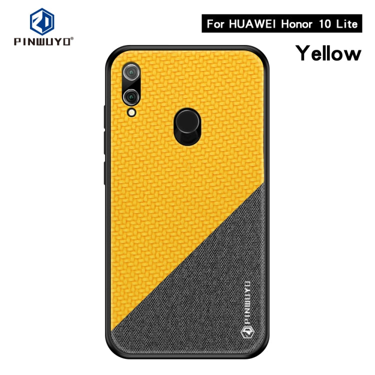 PINWUYO Honors Series Shockproof PC + TPU Protective Case for Huawei Honor 10 Lite / P Smart 2019(Yellow) - Honor Cases by PINWUYO | Online Shopping UK | buy2fix