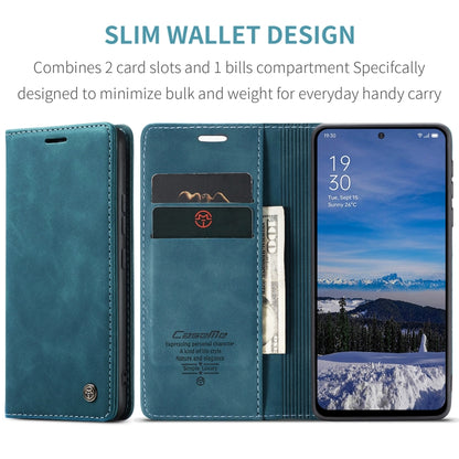 For OPPO Reno12 5G Global CaseMe 013 Multifunctional Horizontal Flip Leather Phone Case(Blue) - Reno12 Cases by CaseMe | Online Shopping UK | buy2fix