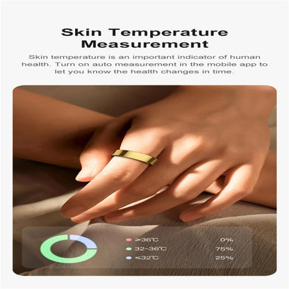 R09 SIZE 10 Smart Ring, Support Heart Rate / Blood Oxygen / Sleep Monitoring / Multiple Sports Modes(Gold) - Smart Rings / Smart Telephones by buy2fix | Online Shopping UK | buy2fix