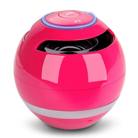 A18 Ball Bluetooth Speaker with LED Light Portable Wireless Mini Speaker Mobile Music MP3 Subwoofer Support TF (Pink) - Desktop Speaker by T&G | Online Shopping UK | buy2fix