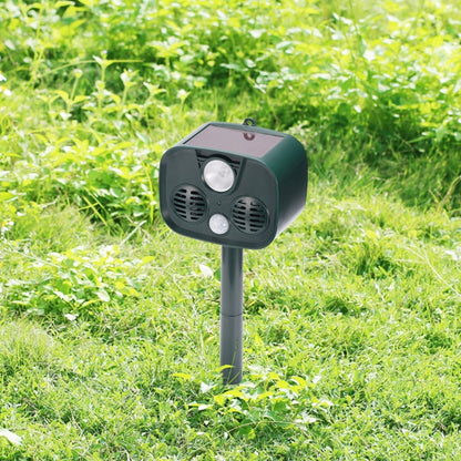 Solar Animal Drive Waterproof PIR Sensor Outdoor Garden Anti-cat Dog Ultrasonic Solar Alarm Drive - Outdoor Insect Repellent by buy2fix | Online Shopping UK | buy2fix