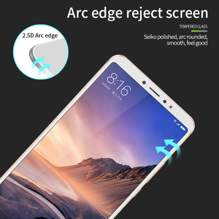 PINWUYO 9H 2.5D Full Screen Tempered Glass Film For Xiaomi Mi Max 3(white) -  by PINWUYO | Online Shopping UK | buy2fix