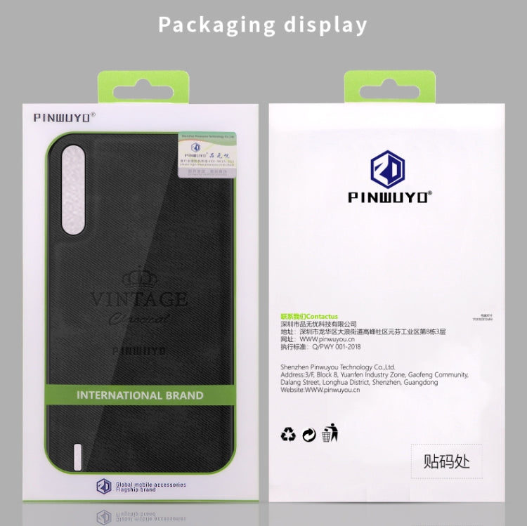 PINWUYO Shockproof Waterproof Full Coverage PC + TPU + Skin Protective Case  for Xiaomi Mi CC9 / CC9 Mito Custom Edition(Blue) - Xiaomi Cases by PINWUYO | Online Shopping UK | buy2fix