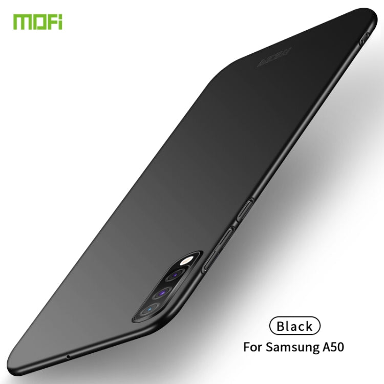 For Galaxy A50 MOFI Frosted PC Ultra-thin Hard Case(Black) - Galaxy Phone Cases by MOFI | Online Shopping UK | buy2fix