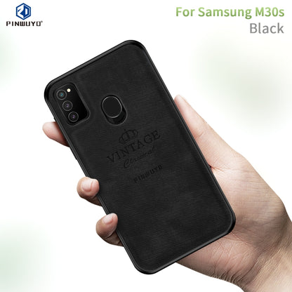 For Galaxy M30S PINWUYO Zun Series PC + TPU + Skin Waterproof And Anti-fall All-inclusive Protective Shell(Black) - Galaxy Phone Cases by PINWUYO | Online Shopping UK | buy2fix