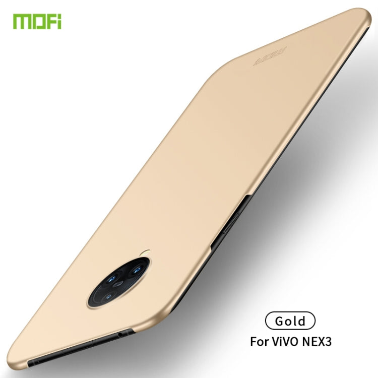 For  VIVO NEX3 MOFI Frosted PC Ultra-thin Hard Case(Gold) - vivo Cases by MOFI | Online Shopping UK | buy2fix