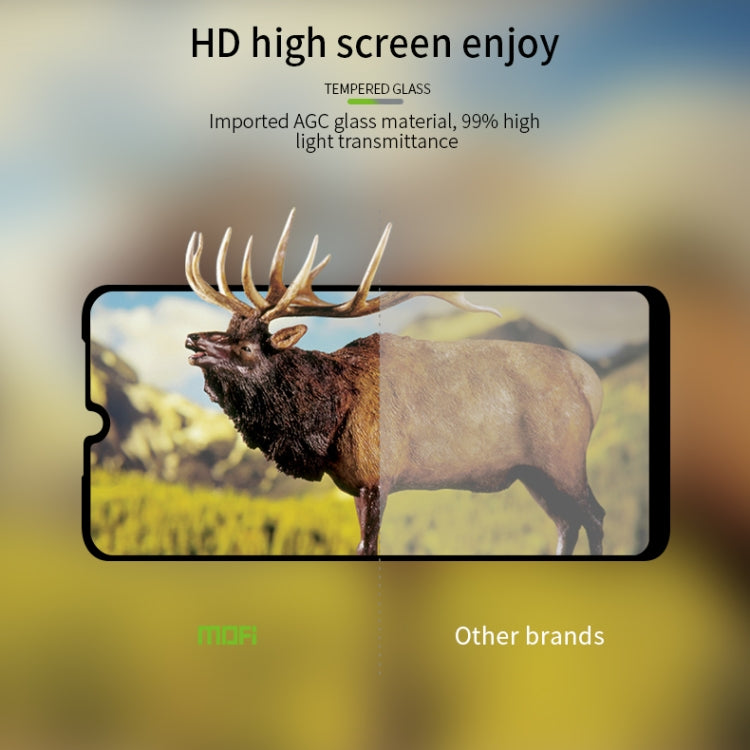 For Galaxy A10S MOFI 9H 2.5D Full Screen Tempered Glass Film(Black) - Galaxy Tempered Glass by MOFI | Online Shopping UK | buy2fix