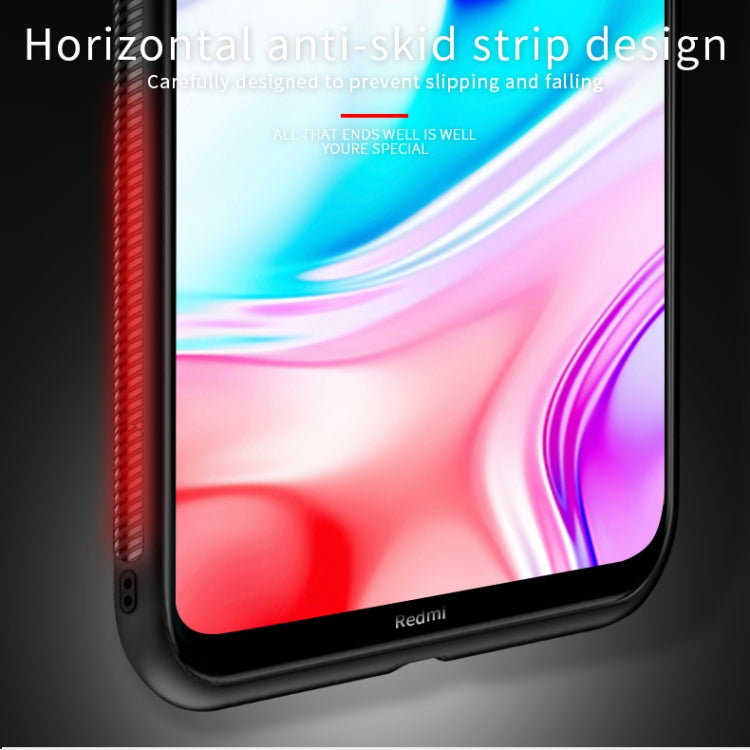 For Xiaomi RedMi 8 PINWUYO Rong Series  Shockproof PC + TPU+ Chemical Fiber Cloth Protective Cover(Black) - Xiaomi Cases by PINWUYO | Online Shopping UK | buy2fix