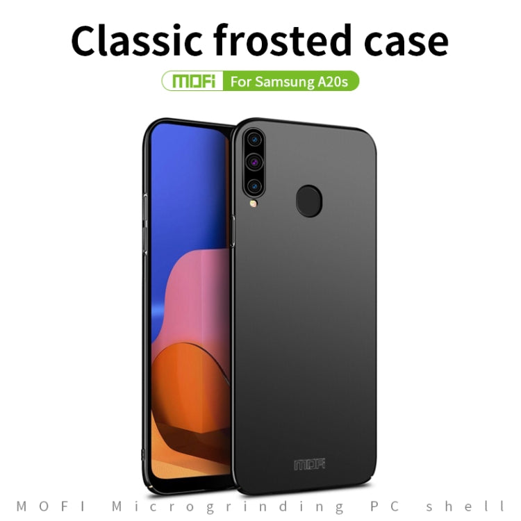 For Galaxy A20S MOFI Frosted PC Ultra-thin Hard Case(Black) - Galaxy Phone Cases by MOFI | Online Shopping UK | buy2fix