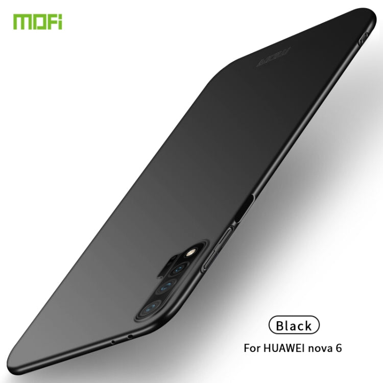 For Huawei Nova 6 MOFI Frosted PC Ultra-thin Hard Case(Black) - Huawei Cases by MOFI | Online Shopping UK | buy2fix