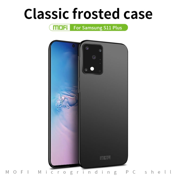 For Galaxy S20 Ultra MOFI Frosted PC Ultra-thin Hard Case(Gold) - Galaxy Phone Cases by MOFI | Online Shopping UK | buy2fix