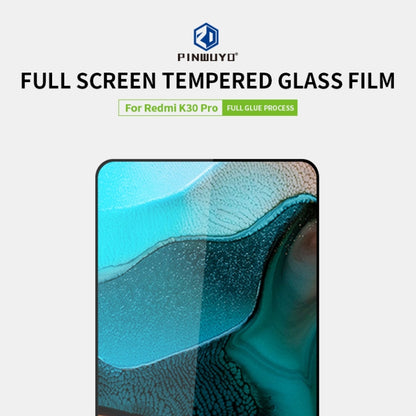 For RedMi K30 pro PINWUYO 9H 2.5D Full Screen Tempered Glass Film(Black) -  by PINWUYO | Online Shopping UK | buy2fix