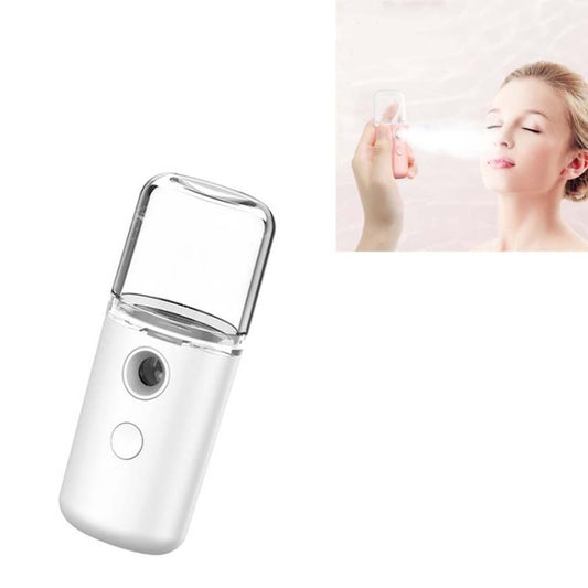 Facial Hydration Instrument Air Humidifier USB Beauty Cold Spray Instrument Auto Alcohol Disinfection Sprayer(White) - Beauty Instrument by buy2fix | Online Shopping UK | buy2fix