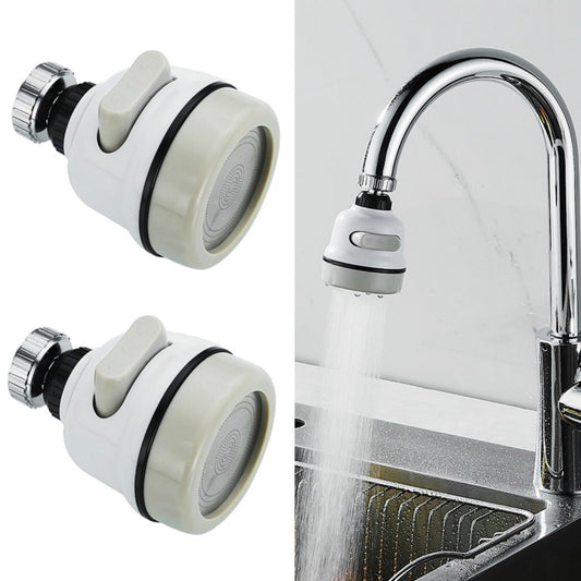 2 PCS Faucet Booster Shower Anti-splash Sprinkler Accessories Kitchen Tap Water-saving Adjustment Filter - Faucets & Accessories by buy2fix | Online Shopping UK | buy2fix