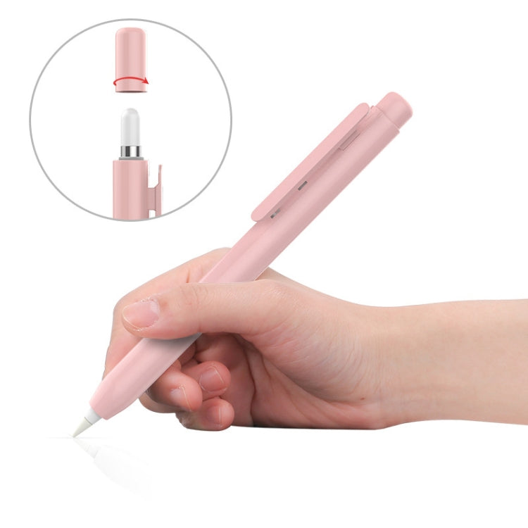 Automatic Retractable Stylus Pen Case For Apple Pencil 2(Pink) - Pencil Accessories by buy2fix | Online Shopping UK | buy2fix