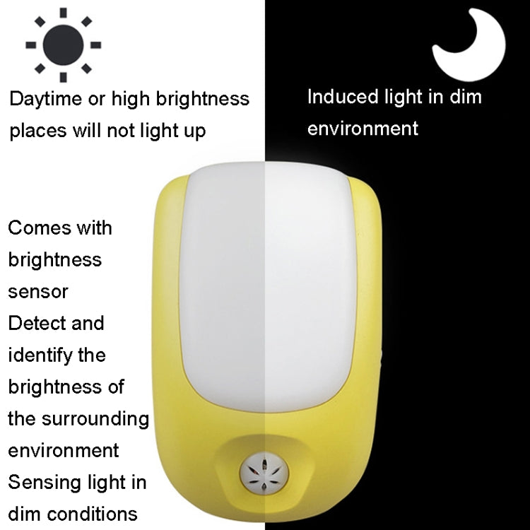 A72 Intelligent LED Sensor Night Light, Plug:US Plug(White) - Sensor LED Lights by buy2fix | Online Shopping UK | buy2fix