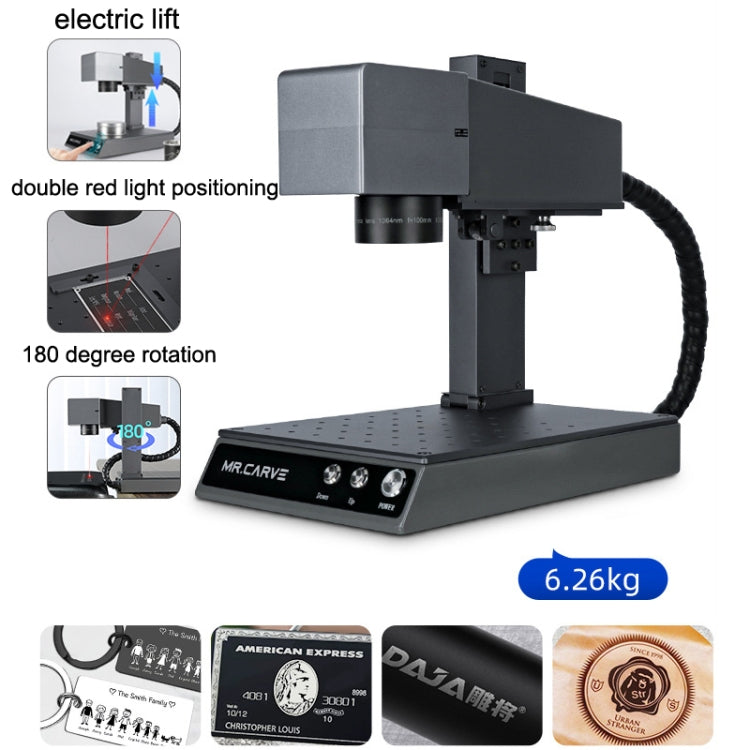 DAJA M1 Pro 2W Metal Nameplate High Precision Characters Laser Carving Machine, Style:M1pro+RT5 Swivel+RF1 Ring Fixture(US Plug) - DIY Engraving Machines by DAJA | Online Shopping UK | buy2fix